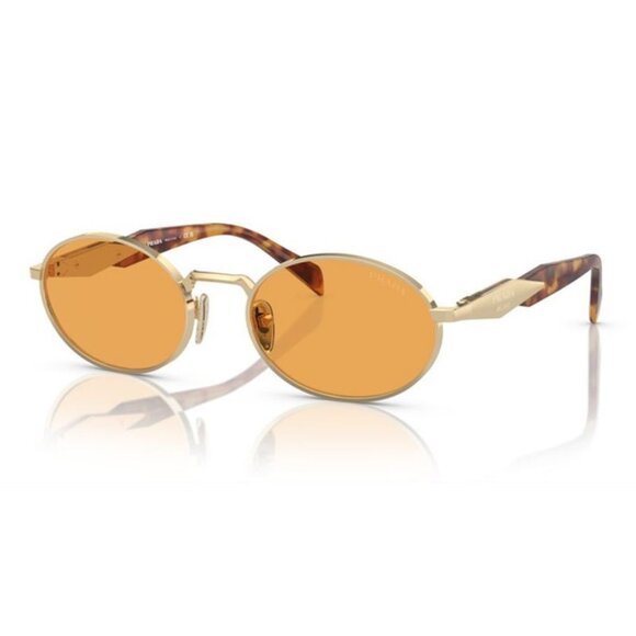 NWT PRADA SUNGLASSES GOLD - Picture 1 of 6